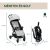Chicco GLEE stroller dimensions and weight infographic