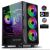 Spirit of Gamer PC Case - Rogue VII RGB (black, windowed, 6x12cm fan, bottom PSU, ATX, 1xUSB3.0, 2xUSB2.0) 102043003