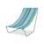 Maverick összecsukható napozószék, zöld-kék csíkos