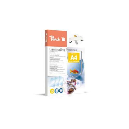 Peach Laminierhüllen, 100er Pack, A4 Format, 125 Mikron, glänzend