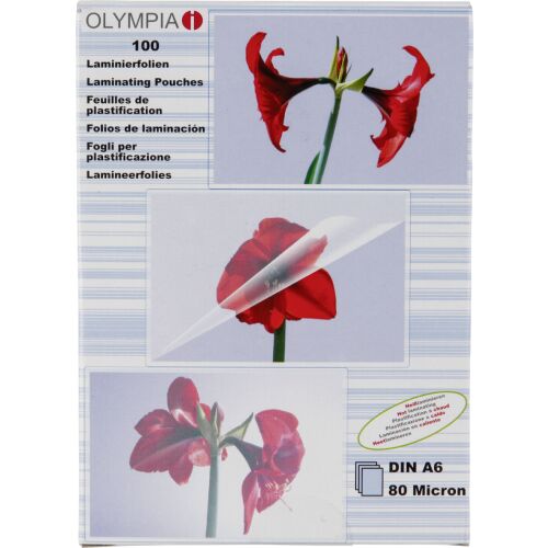 Olympia 80 mikron A6 lamináló fólia ( 100 db / csomag) 133873356 - Lamináló fólia