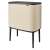 Brabantia Bo Touch 3 x 11 Liter Touch-Deckel Mülleimer - Beige, beige Mülleimer mit schwarzem Deckel und Beinen