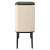 Brabantia Bo Touch 3 x 11 Liter Touch-Deckel Mülleimer - Beige, beige Mülleimer mit schwarzem Deckel und Beinen, Seitenansicht