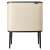 Brabantia Bo Touch 3 x 11 Liter Touch-Deckel Mülleimer - Beige, beige Mülleimer mit schwarzem Deckel und Beinen