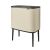 Brabantia Bo Touch 3x11L Beige Mülleimer zur Mülltrennung, schräge Ansicht