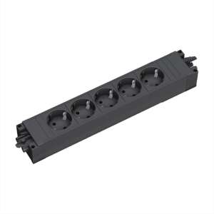 Bachmann STEP BASE 230V Verteiler 5-fach - Schwarz 102069687 - Bachmann