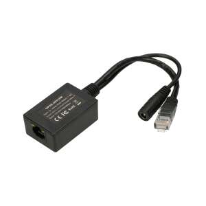 Extralink 1 Port | Invertor PoE | 1x 1000Mbps RJ45/mufă 10-30V, ieșire 48V 102070417 - Extralink