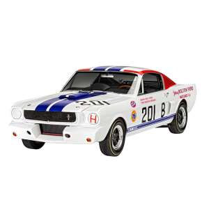 Revell 1:24 Modellbausatz des Shelby GT 350 R von 1966, weiß mit blauen und roten Rennstreifen - Revell