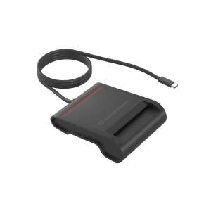 Czytnik kart Smart ID Conceptronic SCR01BC USB-C, czarny, do kart eID, DNle i innych kart IC/ID - System kontroli dostępu