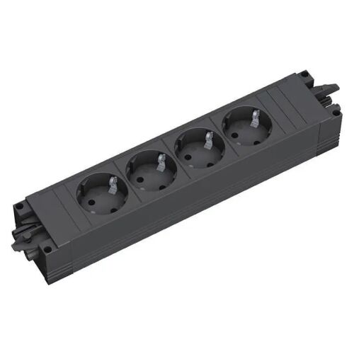 Bachmann STEP BASE 4-outlet power strip, black