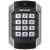 Cititor de carduri RFID Hikvision DS-K1104MK și tastatură, negru și argintiu, sistem de control acces exterior