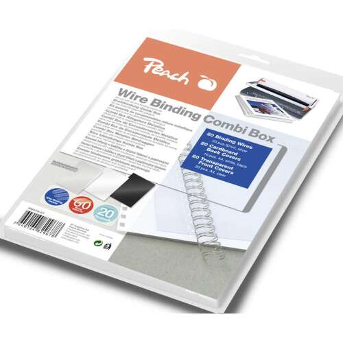 Peach Wire Binding Combi Box - 8mm, 60 Blatt 102073798