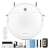 Sencor SRV 1550WH robot vacuum cleaner, white, with accessories, remote control, charging station, and cleaning tools