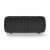 Nedis SPBT2480BK Portable Bluetooth Speaker with Dynamic RGB Lighting, Black, front view