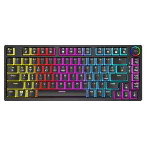 Savio Phenix Wireless Gaming Keyboard with Red Pudding Switches, RGB Backlit, English Layout - Savio