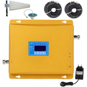 iUni KW17A-GW GSM 4G/3G Signal Booster with antennas and power supply - Signal Booster