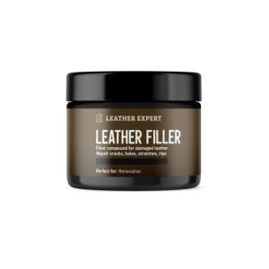 Leather Expert Leather Filler, 50ml, black leather repair filler for cracks, holes, scratches, rips - Leather Expert