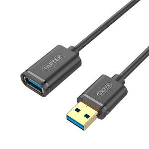 UNITEK Y-C457GBK USB kábel, 1 méter, USB 3.2 Gen 1 (3.1 Gen 1), USB A, fekete - Unitek