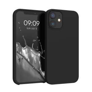 Kwmobile czarne silikonowe etui na iPhone 12 Mini - Kontakty telefoniczne