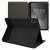 Husa Kwmobile pentru Samsung Galaxy Tab S9 Plus / S9 FE Plus, negru, textil, vedere din spate, funcție stand