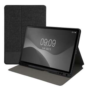 Husa Kwmobile pentru Samsung Galaxy Tab S9 Plus / S9 FE Plus, negru, textil, funcție stand, 3 unghiuri de vizualizare - Kwmobile Huse tablete
