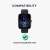 Kwmobile screen protector for Amazfit Bip 3 Pro smartwatch, compatible with Huami Amazfit Bip 3 Pro