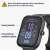 Kwmobile screen protector for Amazfit Bip 3 Pro smartwatch, made of hard plastic and polymethyl methacrylate