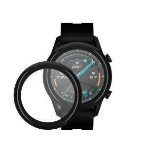 Защитно фолио Kwmobile за Huawei Watch GT2 (42mm), прозрачно, черно, полимер, 2 броя - Смарт устройство