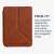 Brązowe etui Kwmobile Kobo Clara 2E z informacją o funkcji podstawki