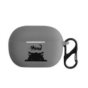 Kwmobile silicone case for Xiaomi Redmi Buds 4 Pro with cat design and carabiner - Headset Accessory