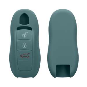 Kwmobile Car Key Cover for Peugeot 3 Buttons, Dark Green, Silicone, KWM000008IA003C
