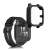 Kwmobile Garmin Venu Sq 2 Music smartwatch case, transparent and black, with tempered glass screen protector
