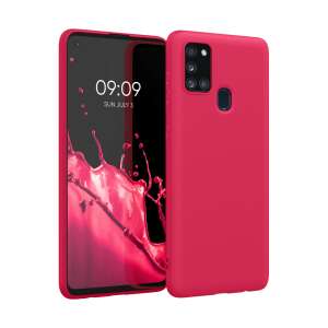 Husa Kwmobile pentru telefon Samsung Galaxy A21s, roz silicon, husa de protecție - Kwmobile Huse telefon