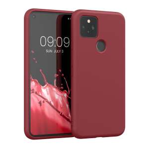 Kwmobile Google Pixel 5 Case, Dark Red Silicone Case, Slim Fit, Protection - Phone Case