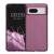 Kwmobile phone case for Google Pixel 8, purple silicone case, front and back view