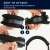 Kwmobile headband cover for Razer Kraken 7.1 V2 Pro headphones, black, neoprene, easy to attach