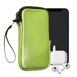 Kwmobile zelený neoprénový telefónny obal so zipsom, veľkosť XXL, 7 palcov, pre smartfóny, fotoaparáty a ďalšie - Kwmobile Puzdrá na telefóny