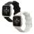Pasek do zegarka Kwmobile do Garmin Venu Sq 2 Music, czarne i białe paski silikonowe