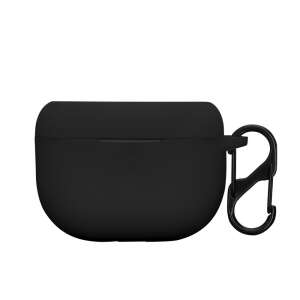 Black silicone case for Jabra Elite 8 Active earbuds with carabiner - Headset Accessory