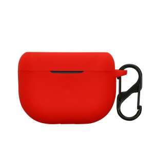Red silicone case for Jabra Elite 8 Active earbuds with a carabiner - Headset Accessory
