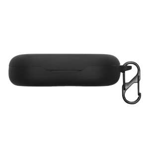 Black silicone case for JBL Soundgear Sense headphones with a carabiner - Headset Accessory