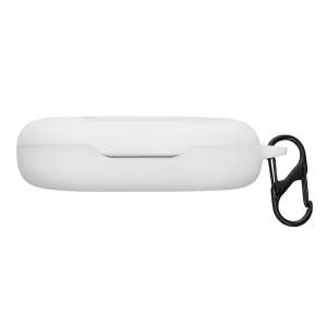 White silicone case for JBL Soundgear Sense headphones with a carabiner - Headset Accessory