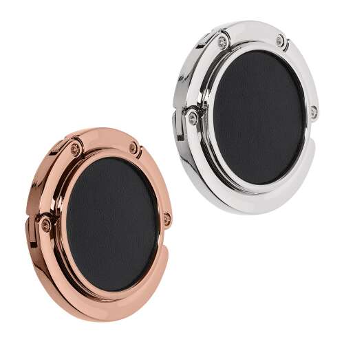 Set of 2 Kwmobile foldable bag hooks in silver and rose gold