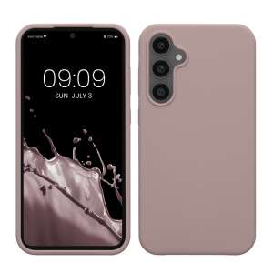 kwmobile лилав силиконов калъф за Samsung Galaxy S23 FE, преден и заден изглед - Технически статии и електроника