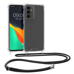 Kwmobile priehľadné puzdro s čiernym šnúrkou pre Samsung Galaxy S23 FE - Kwmobile Puzdrá na telefóny