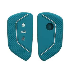 Kwmobile green silicone key cover for VW Golf 8 3 button key - Vehicle & Part