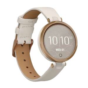 Biały pasek skórzany do smartwatcha Garmin Lily Sport, marka kwmobile - Kwmobile Pasek do inteligentnego zegarka