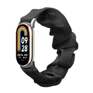 Kwmobile черна памучна скрачи лента за Xiaomi Mi Band 8 - Смарт устройство