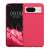 Kwmobile pink silicone case for Google Pixel 8, front and back view