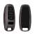 Kwmobile car key cover for Audi A6 A7 A8 Q7 Q8 with 3 buttons, gray/black, silicon